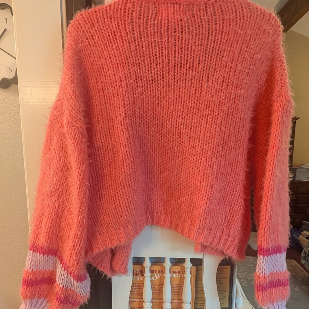 By Anthropologie Stripe-Sleeve Cardigan Sweater - Picture 10 of 10